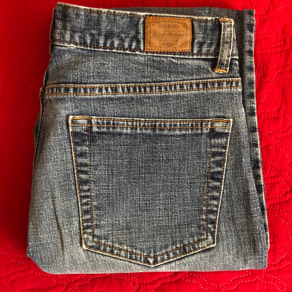 🖤BLUE JEANS*OLD NAVY*BOOT-CUT*LOW WAIST*STRETCH*